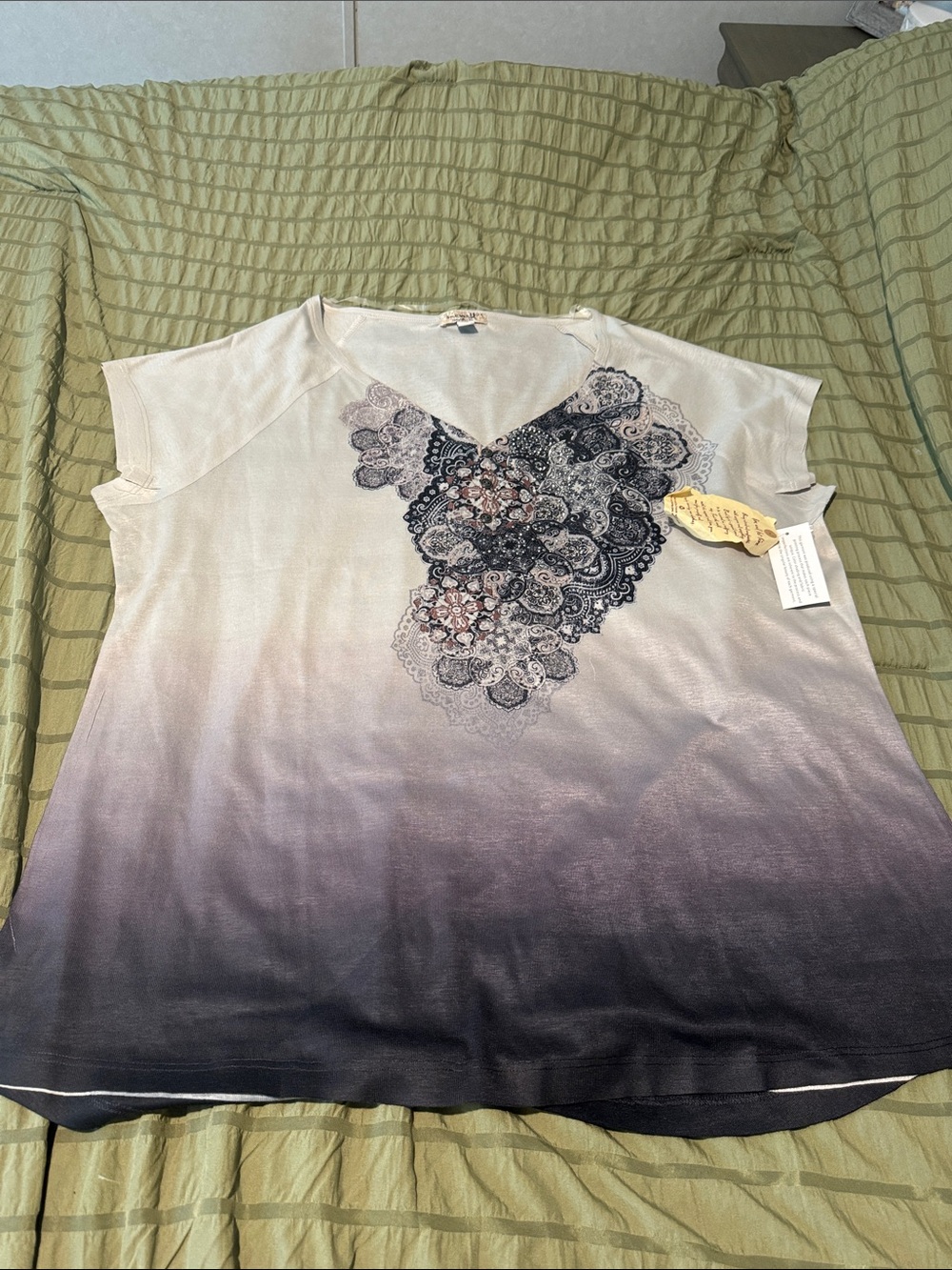 One World embellished tee NWT